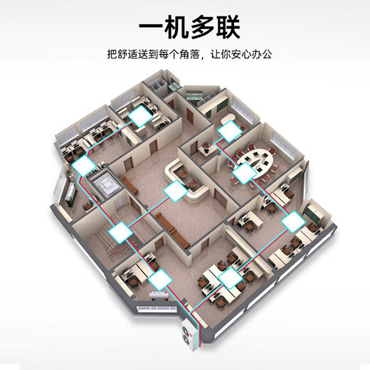 TCL central air conditioner 10 HP one to two, one to three, one to four four-way ceiling air conditioner multi-split commercial air conditioner DC frequency conversion first-level energy efficiency embedded ceiling machine 11 HP first-level energy efficiency one-to-three frequency conversion ceiling air conditioner