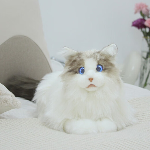 Elephant Robotics大象机器人 米塔猫仿真猫咪毛绒机器公仔儿童女孩生日礼物 智能电动机器 metaCat招财套装