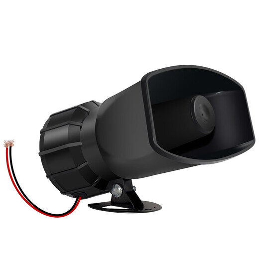 High decibel alarm horn 220V24V12V industrial high-power alarm high-pitched tower crane electric horn upgraded 220v multi-tone black horn with switch