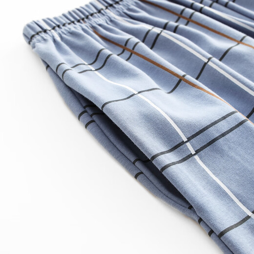 Herren-Pyjama, Sommer mit kurzärztem Baumwoll-Hose, lässige Hauskleidung, Pyjama, Sommerdünn-Baumwoll-Set, HD3523 Herren xl