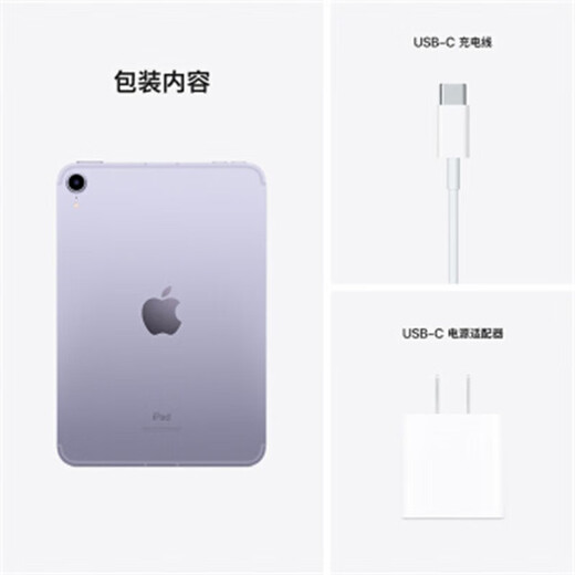 Apple iPad Mini 8,3-Zoll-Tablet 2021 (256 GB Wi-Fi + Mobilfunkversion/A15-Chip) lila MK983CH/A* ENTERPRISE EXKLUSIVE