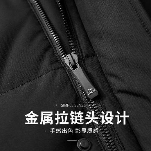 Flying in the Snow Goose Down Jacket Men's Short Removable Hat Thickened Warm Casual Business Autumn and Winter Jacket Men's 180