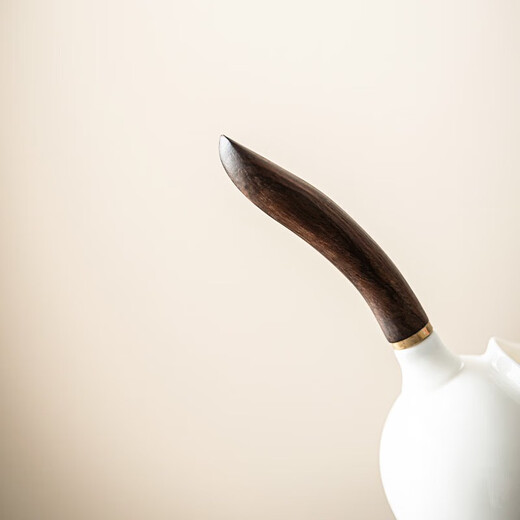 Tang Feng Dehua white porcelain mutton fat jade porcelain fair cup anti-scalding hand side handle tea set ceramic Kung Fu tea set tea sea fair cup Xiangxue side handle fair cup