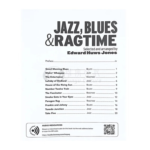 Jazz Blues and Regtime Violin Music Selected from traditional violin music around the world Attached online music Jazz Blues and Ragtime Violin BH13893