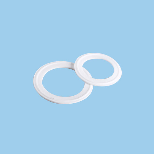 Lihaitun quick-loading PTFE pad whole bag sanitary grade gasket chuck clamp polytetrafluoroethylene hard gasket PTFE white sealing ring 114 chuck 130 whole bag 100 pieces