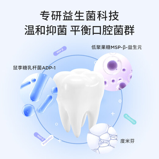 BOP Specialized (bop) probiotic strip mouthwash portable travel breath freshening oral cleaning mixed flavor 60 strips of mouthwash
