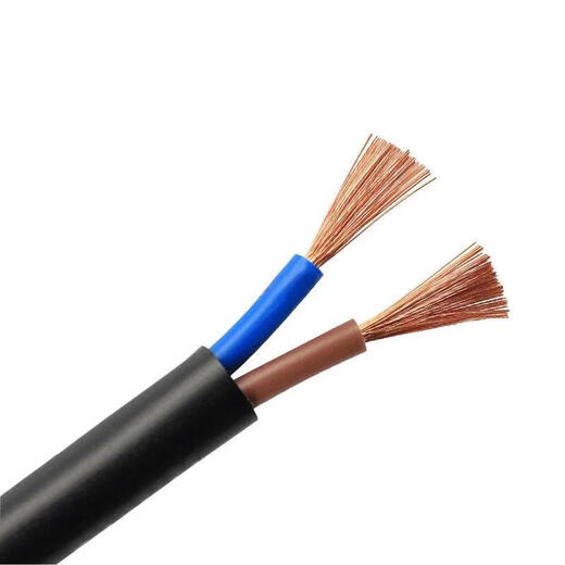 QIFAN wire and cable Fang national standard 2-core power cord two-core multi-stranded copper wire soft sheathed wire 4*70+1*35