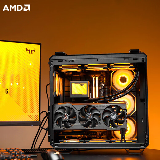 ASUS RTX5080/5090/5070Ti graphics card host Ryzen 7 9800X3D assembled computer host ASUS rog family bucket game DIY desktop assembled computer host Ryzen 7 9800X3D丨32G丨1TB丨One single host