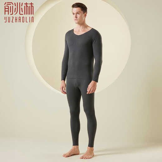 Yu Zhaolin 10A Antibacterial Seamless Thermal Underwear Men's Velvet Thickened AB Double-sided Brushed Autumn Clothes Autumn Pants German Velvet Bottoming Shirt