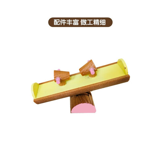 [70% nuevo] Senbeier Family Juguetes para niños Girls Gift Play Play House Princess Doll Toy Dolls Black Eared Cat Baby and Seswew 5205