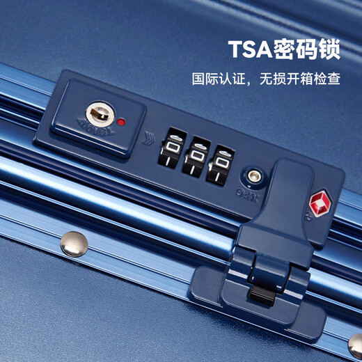 Diplomate Diplomat Suitcase avec coin gardien de garde en aluminium Boîte de chariot Double TSA Mot de passe Lock Boarding Boarding TC-9182