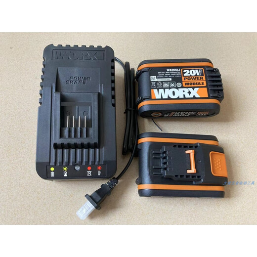 
Original WORX WACKES 20v lithium battery pack WA3551 WA3553 orange series WA3880 charger WA376520V car charger