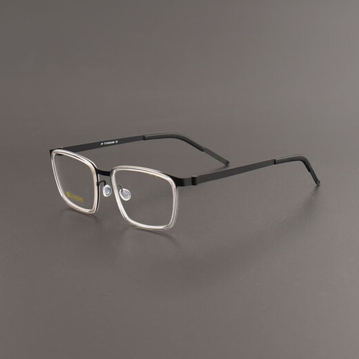 
Linde same 9711 pure titanium ultralight glasses for men's business fashion and casual can be equipped with anti-blue light and anti-fog myopia glasses, deep leopard print color, frame, 1.74 anti-blue light lens