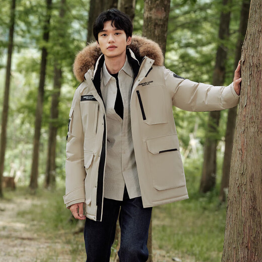 Tambor down jacket for men and women, short fur collar parka thickened warm jacket TF236579 Luoying meters 160