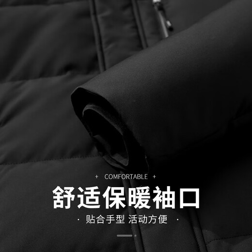 Flying in the Snow Goose Down Jacket Men's Short Removable Hat Thickened Warm Casual Business Autumn and Winter Jacket Men's 180