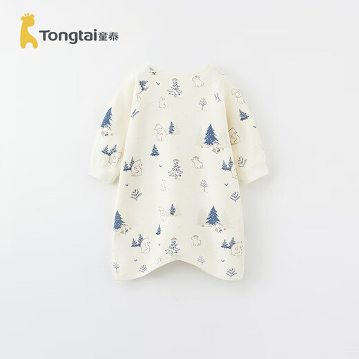 
Tongtai (TONGTAI) baby nightgown spring and autumn pajamas children's anti-kick quilt home clothes underwear TS43C176-DS blue 80cm