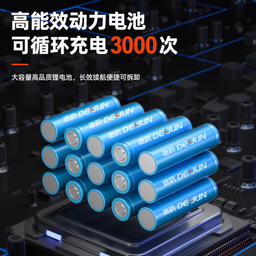 XMSJ Blower High Power Lithium-aufgeladene Industriehaartrockner Schneebläser Rußgebläse Sturmpistole Elektrische Farm Werkzeug Dy-Blue 3888TV1 Elektrische 1 Ladung-6-Geschwindigkeit