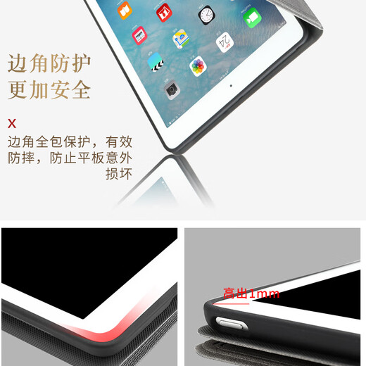 
Zhenyi Applicable to old iPad4 protective case ipad3 protective case ipad2 Apple tablet four generation full-inclusive A1416 anti-fall a1458 leather case a1396 bracket 1395 thin wine red [silica soft case full-inclusive anti-fall]