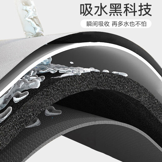 Jianmeijia bathroom floor mat, toilet foot mat, water-absorbent non-slip mat, bathroom toilet door mat, quick-drying 40x60cm