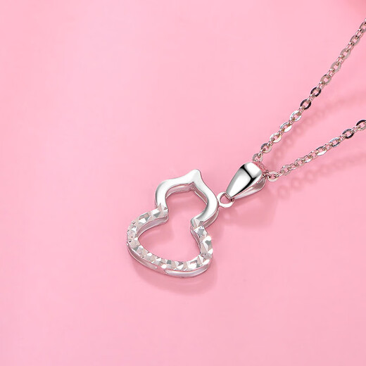 Tico fashionable Fulu gourd platinum necklace women's pt950 platinum pendant as a birthday gift for girlfriend and wife