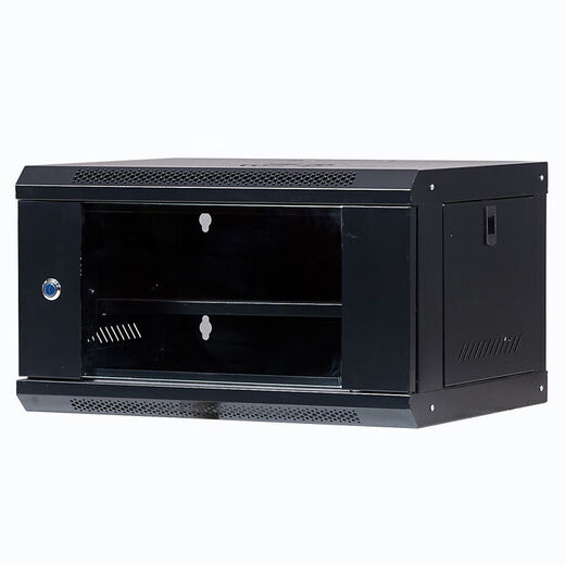 Mini small cabinet wall-mounted 9u network switching routing nas wall-mounted cabinet 6u12u monitoring chassis Hansen 4U vertical relaxation 530 high 450 deep 200