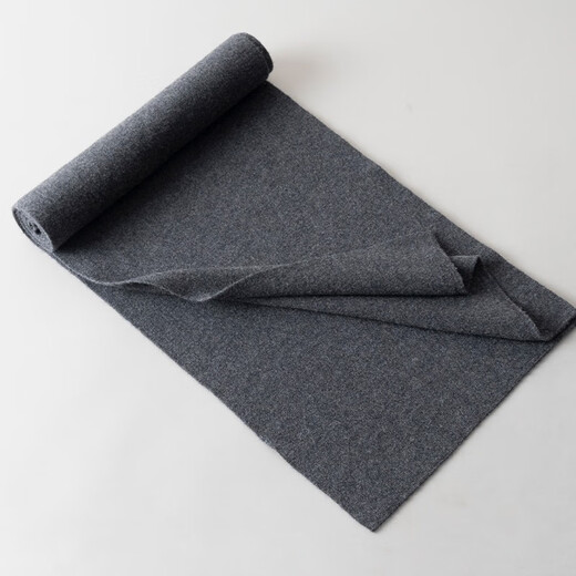 Tencel scarf painted wool scarf men's winter solid color thickened warm gift for boyfriend high-end all-match gift box men's scarf dark gray gift box