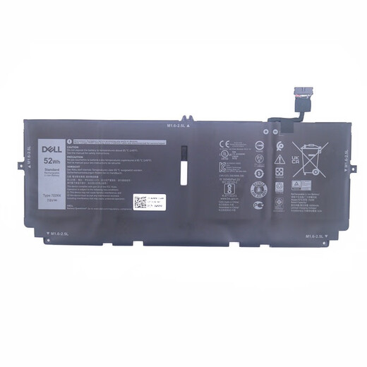 戴尔（DELL） 笔记本电池 原装 内置锂离子电池 电脑电池 52Wh 3芯 7.6V（722KK） 适用于 XPS13 9300 9310