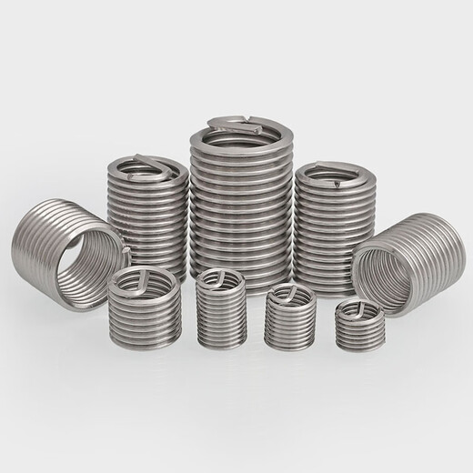Bingneng 304 stainless steel threaded braces threaded protective sleeve screw sleeve steel wire sleeve spring repair steel sleeve conversion screw sleeve M8*1 point 25*2 point 5D20 only