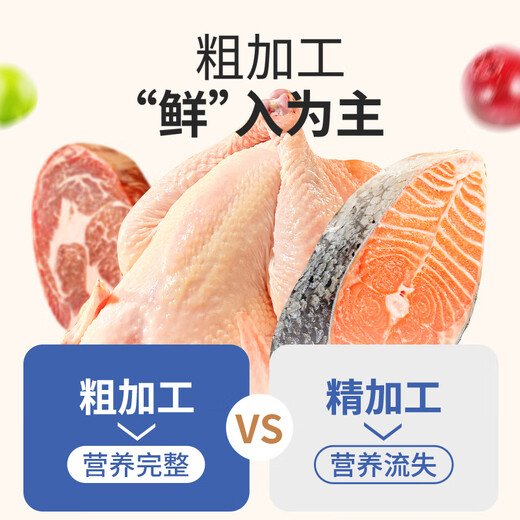 Bernardine Pure Dog Food Fresh Puppy Medium Large Small General Dog Food Ranch Carnival (Beef + Lamb + Rabbit) 400g