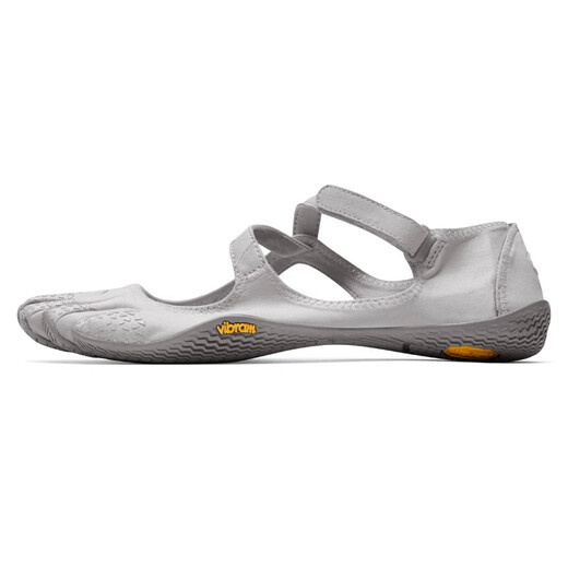 Vibram five-toe shoes for women indoor fitness training yoga dance shoes Pilates five-toe shoes breathable casual shoes VSOUL silver/light gray normal size, one size larger 37