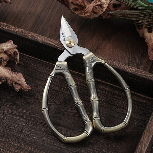 张小泉剪刀指甲刀剪脚指甲专用小剪子家用老人厚甲硬甲指甲剪尖头趾甲剪 青古铜色小剪刀