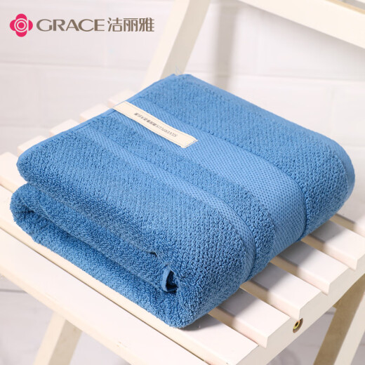 Grace Rudolph Antibacterial Bath Towel Pure Cotton Adult Soft Absorbent Thickened Cotton Men and Women Household 140*70cm Blue