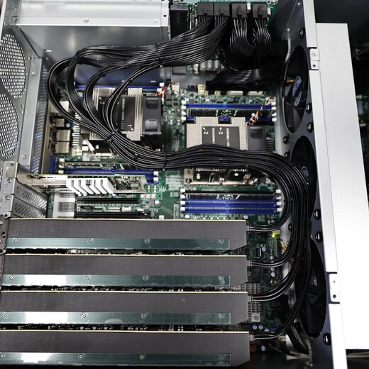 Xuan Mo Deep Learning Host GPU Server Xeon 8481C Quad DeepSeek Deployment/4 Card 4090 Graphics Card Simulation AI Fluid Computing 4U Rack Mount Workstation Dual-channel Xeon 6133 40 Cores 80 Threads 2.5G Standard does not include independent graphics card