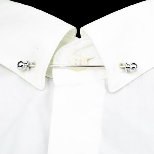 Jiang Jinyue collar pin men's one-word collar pin high-end men's shirt collar pin stick one-word tie stick brooch SN4436 gun black