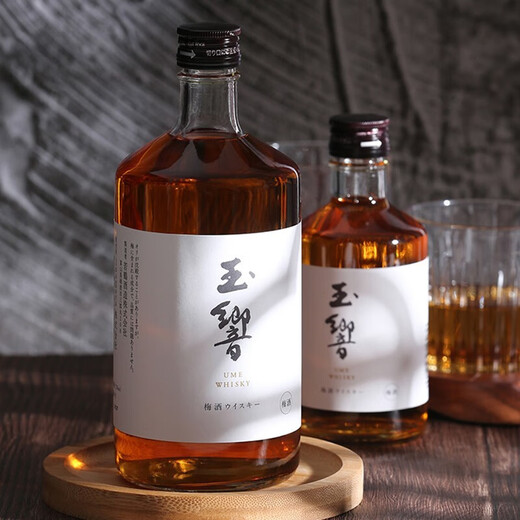 玉響日本原装进口 玉響威士忌梅酒 青梅酒 若鹤梅酒威士忌梅子酒 玉響黑瓶(300ml)