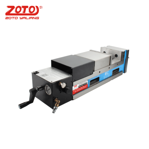 ZOTOCNC Precision Pneumatic Hydraulic Vise MC Powerful Air and Hydraulic Pressurized Flat Neck Vise Quick Clamping Clamp DPV6 Inch-Opening 160