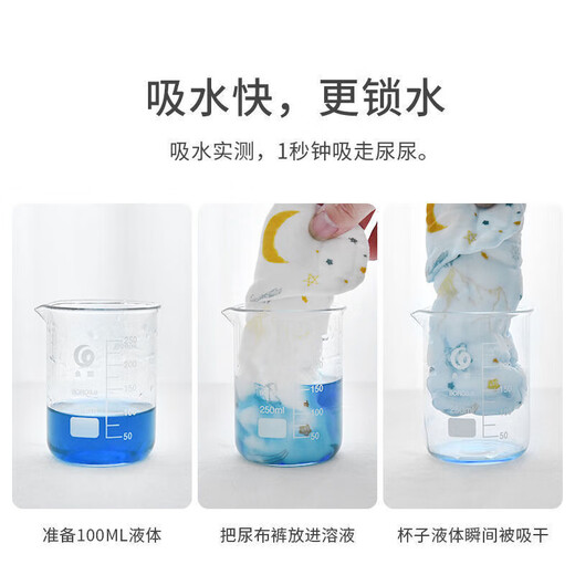 Luke Lulu Windel reines Baumwollwaschable Baby Urin Melone Neugeborene Gaze Windel Sommerbaby-Windelhosen Bag Ring Senf Samen Reine weiß