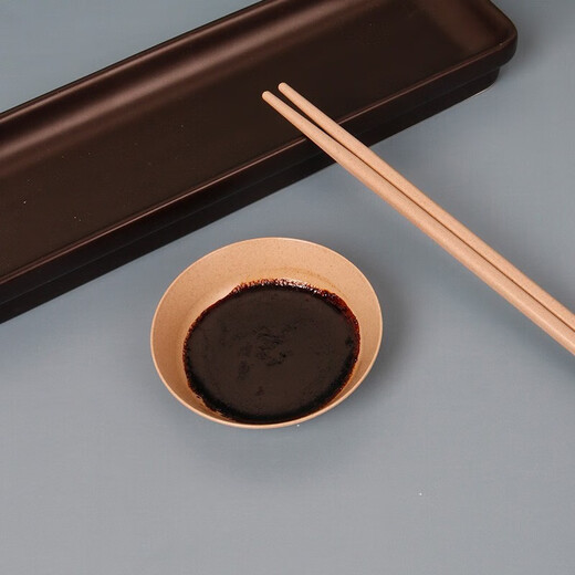 Shenfu rice husk flavor dish thickened household degradable sauce dish disposable seasoning dish small cold dish side dish soy sauce dish natural flavor dish 100 pieces