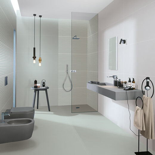 XMSJ色客厅卫生间瓷砖厕所厨房色墙砖600x1200阳台滑地板砖 浅蓝色 12608 600*1200