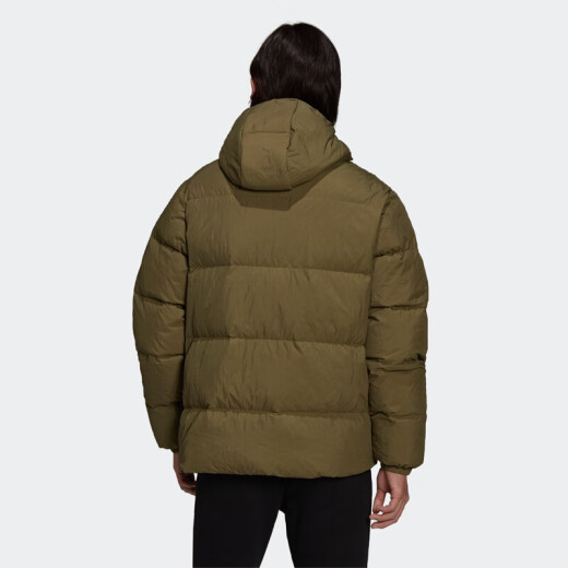 阿迪达斯 （adidas）三叶草羽绒服男士冬季户外出行运动服连帽防风保暖 H13563 XS