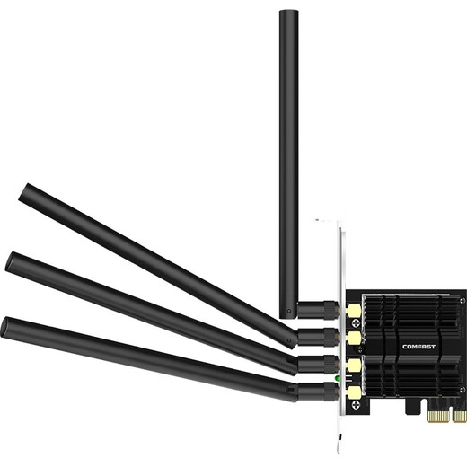 COMFAST Vier Antennen 1750M PCIE Wireless-Netzwerkkarte Desktop Spezieller integrierter Dual-Band 5G Gigabit WiFi-Empfänger Kompatibel mit WIN7 WP1750