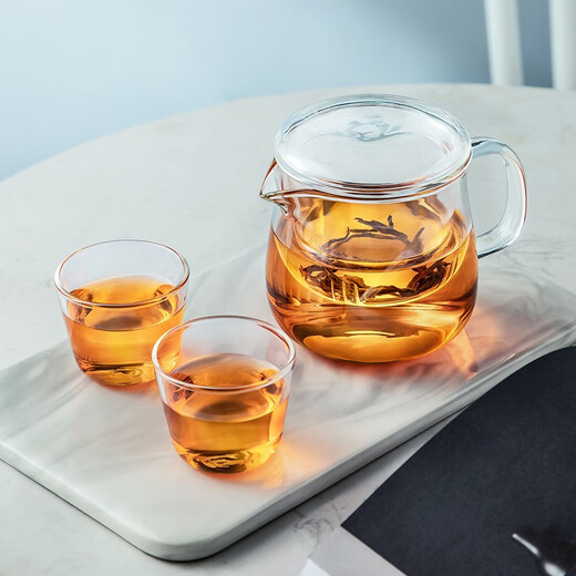 Yipot Tea Teapot Glass Tea Set Teapot Glass Tea Cup Mini Teapot Glass Tea Set Set Fengyu Pot Large Spout Easy to Clean