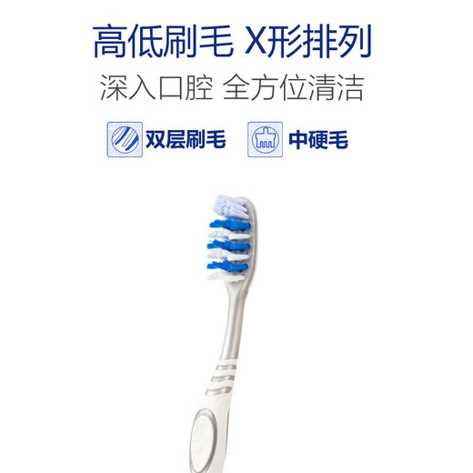 TRISA瑞士进口中硬毛牙刷男士专用高级高端硬毛中毛成人去烟渍家庭装女 组合7支装【灵动4支+去渍 3支 】