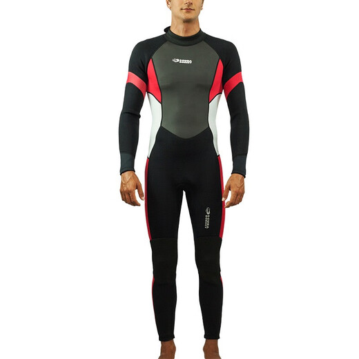 HiSEA3MM men's cold-proof clothing, warm clothing, wetsuit, semi-dry jumpsuit, surfing suit, snorkeling suit, swimming suit, jellyfish suit 018 S