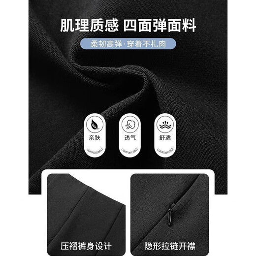 Langsha black tight shorts for women to wear as outerwear, elastic high-waisted sexy hot pants, slim butt-covering hot pants, ultra-short three-quarter pants, black M, recommended 111-120 Jin Jin is equal to 0.5 kg