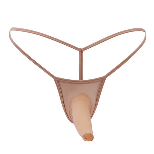 Sexy lingerie men's sexy thong stockings airplane cover silky cover thin mesh transparent single white (closed) one size fits all