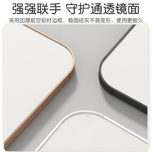 穿衣镜全身落地镜家用试衣镜壁挂卧室玄关落地镜女生宿舍简约镜子 40*150白【还原美貌 高清成像】