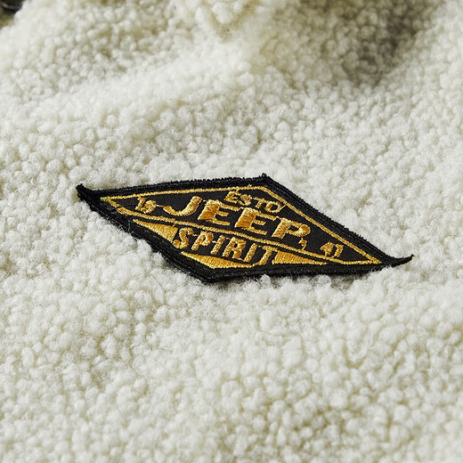 JEEP SPIRIT Vest Men's 2025 Autumn and Winter Casual Fashion Velvet Vest Waistcoat Warm Jacket Off-White XL