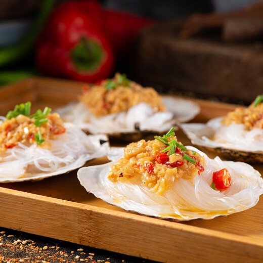 Fresh raw garlic vermicelli scallops 6 pieces * 4 bags Frozen shellfish 840g [large bag of garlic sauce] 1 serving, 24 pieces in total