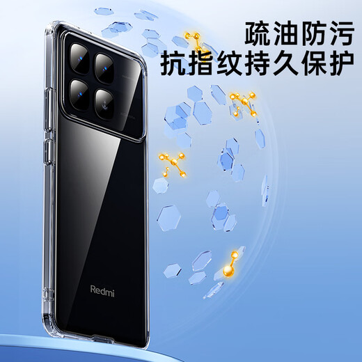 
Biyazi suitable for Redmi k70 Supreme Edition mobile phone case Xiaomi Redmi k70 Supreme Edition protective case Fully-pack anti-fall thin airbag frame transparent armor case JK691 transparent